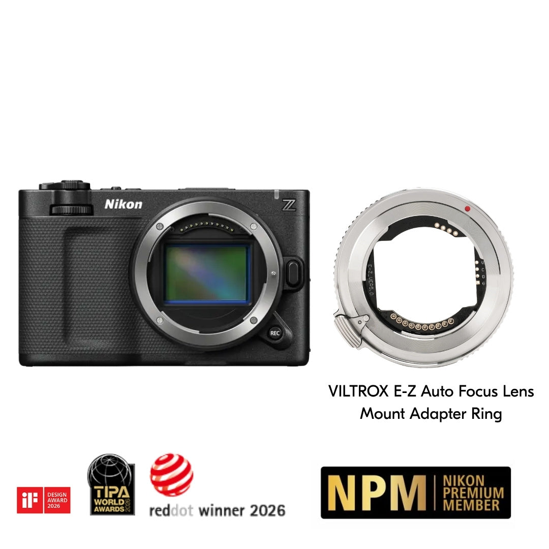 Nikon ZR + VILTROX E-Z Auto Focus Lens Mount Adapter Ring
