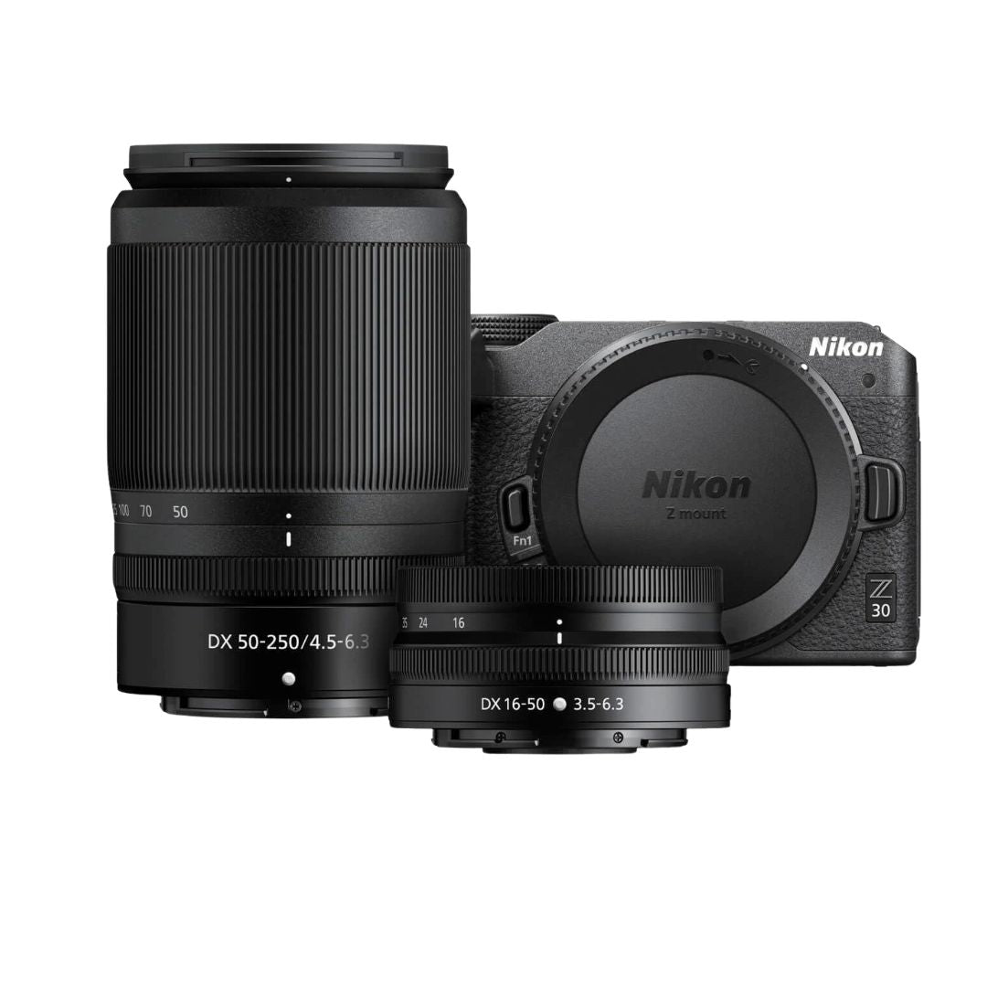 Nikon Z30 NIKKOR Z DX 16-50MM F/3.5-6.3 and NIKKOR Z DX 50-250MM F/4.5-6.3 VR